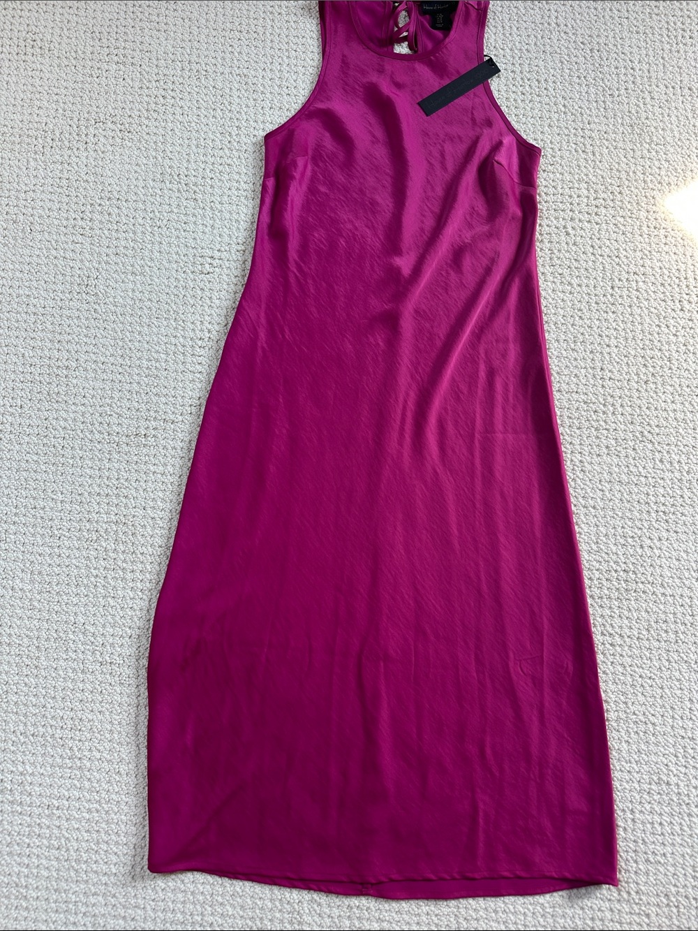 House of Harlow 1960 Fuchsia Sleeveless Midi Dress